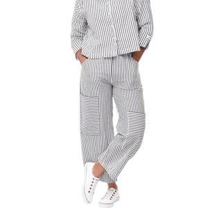 NEW TULIP CLOTHING roxanne pant in murphy seersucker stripe
